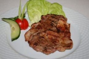 Ceafa de porc la gratar
