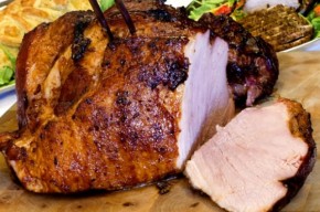 Friptura de porc la tava si cartofi natur