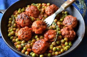 Chiftelute de porc cu mazare scazuta